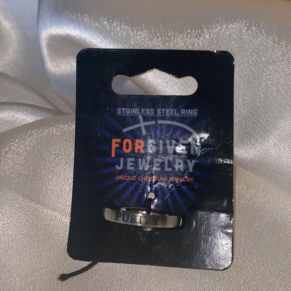Purity Ring! Stainless Steel, NWT size 7 - Picture 5 of 6
